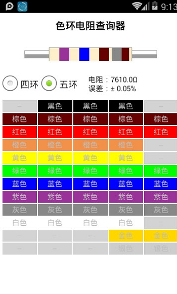 色环电阻查询器官方版下载