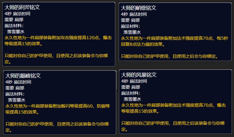 魔兽世界wlk怀旧服专业技能被动增益介绍 专业技能增益加成一览