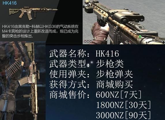 逆战HK416步枪测评解析 逆战HK416怎么样