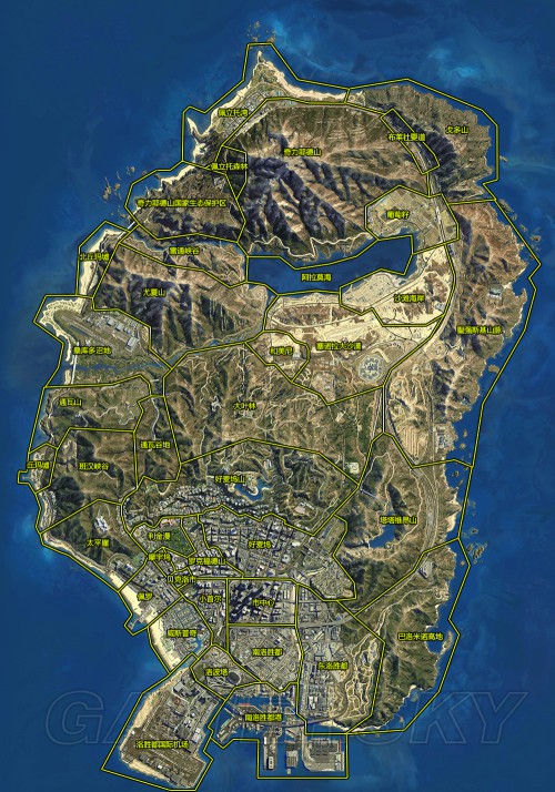 GTA5中文卫星地图查看