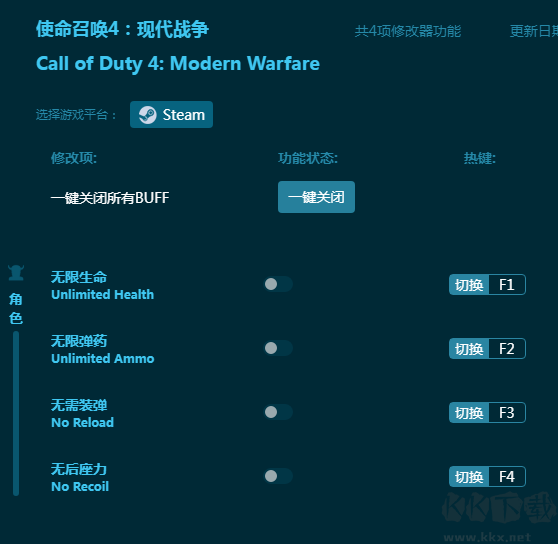 使命召唤4：现代战争全能修改器